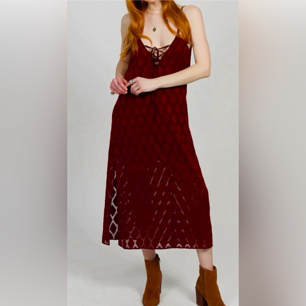 NWT band of the free midi dress